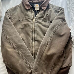 vintage carhartt distressed jacket